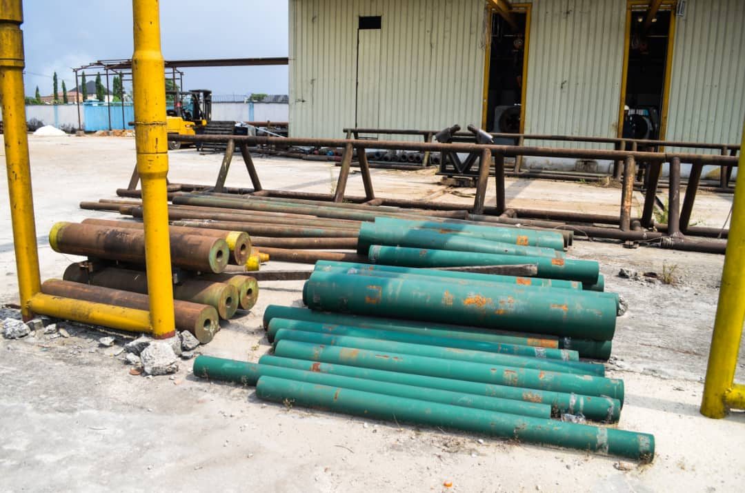 Coated OCTG tubing staged in the Reveille yard